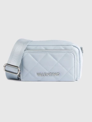 VALENTINO Błękitna pikowana torebka ocarina recycle haversack Valentino by Mario Valentino