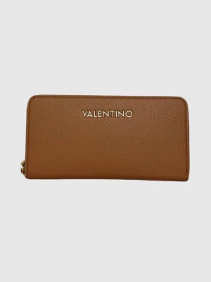 VALENTINO Brązowy portfel Arcadia Zip Around Wallet Valentino by Mario Valentino