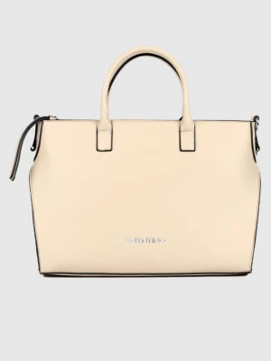 VALENTINO Duża beżowa torebka haggis Valentino by Mario Valentino