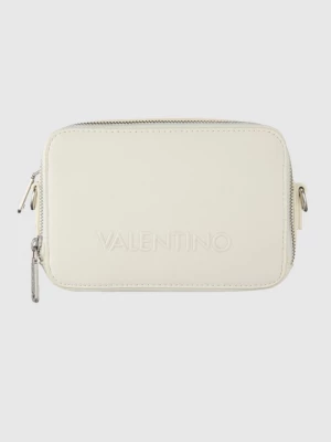 VALENTINO Ecru torebka dwukomorowa z regulowanym paskiem holiday re camera bag Valentino by Mario Valentino