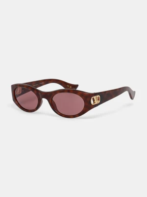 Valentino Eyewear okulary przeciwsłoneczne damskie brązowy