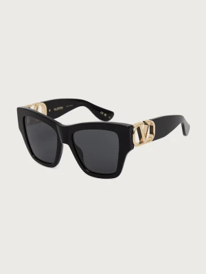 Valentino Eyewear okulary przeciwsłoneczne kocie oczy damskie czarny