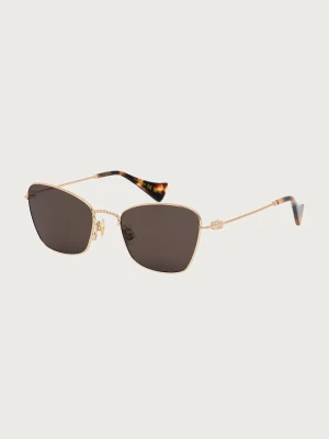 Valentino Eyewear okulary przeciwsłoneczne kocie oczy damskie złoty