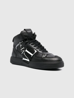 VALENTINO GARAVANI Czarne buty męskie za kostkę, Rozmiar 44