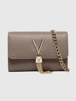 VALENTINO Mała brązowa kopertówka Divina Pochette Valentino by Mario Valentino