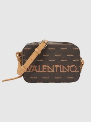 VALENTINO Mała brązowa torebka Liuto Camera Bag Valentino by Mario Valentino