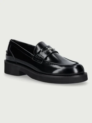 Valentino mokasyny damskie skórzane MADISON czarny