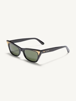 Valentino okulary przeciwsłoneczne VLS-175 damskie kolor czarny VLS.175A