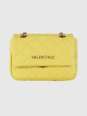 VALENTINO Pikowana mała żółta torebka ocarina satchel Valentino by Mario Valentino