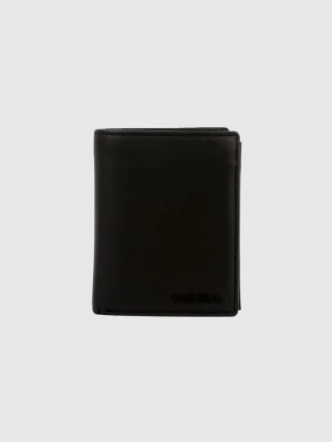 VALENTINO Pojemny skórzany czarny portfel męski hummus wallet Valentino by Mario Valentino