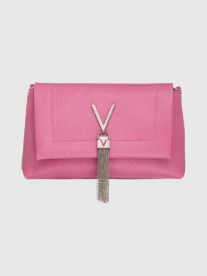 VALENTINO Różowa torebka z ozdobnym V oceania re satchel Valentino by Mario Valentino