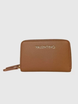 VALENTINO Średni brązowy portfel Arcadia Zip Around Wallet Valentino by Mario Valentino