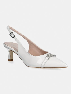 Valentino szpilki z odkrytą piętą skórzane DRESS