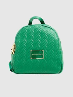VALENTINO Tłoczony zielony plecak z logo sunny re backpack Valentino by Mario Valentino