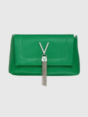 VALENTINO Zielona torebka z ozdobnym V oceania re satchel Valentino by Mario Valentino