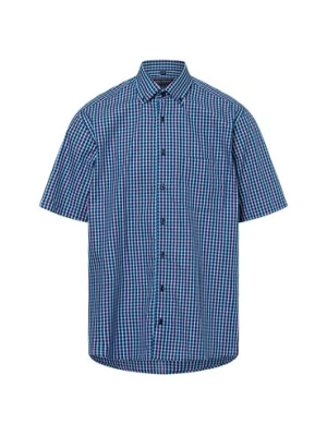 Van Graaf Męska koszula casual Mężczyźni Regular Fit Bawełna niebieski|wielokolorowy w kratkę,