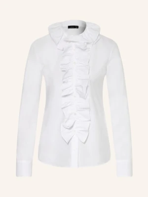 Van Laack Bluzka Bathia Z Odpinanym Kołnierzem weiss