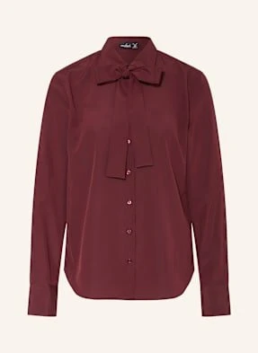 Van Laack Bluzka Jedwabna Vl-Cellai-Xx Ze Zdejmowaną Kokardą rot