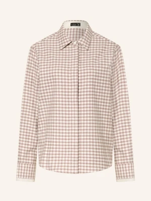 Van Laack Bluzka Koszulowa Vl-Azitan-f1spk Z Flaneli beige