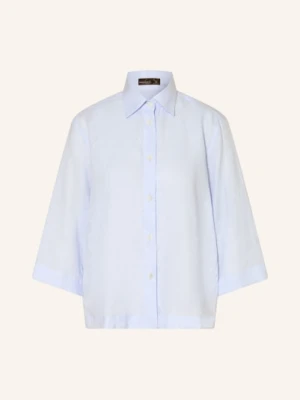 Van Laack Bluzka Koszulowa Vl-Banis-Bro Z Rękawem 3/4 blau