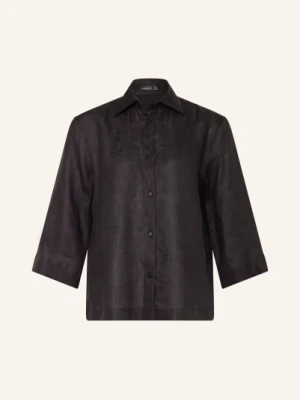 Van Laack Bluzka Koszulowa Vl-Banis-Bro Z Rękawem 3/4 schwarz