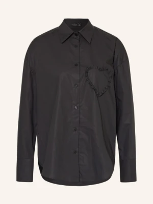 Van Laack Bluzka Koszulowa Vl-Besna-Appl Z Falbanami schwarz