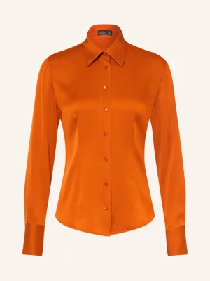 Van Laack Bluzka Koszulowa Vl-Uliz-Xx Z Jedwabiem orange