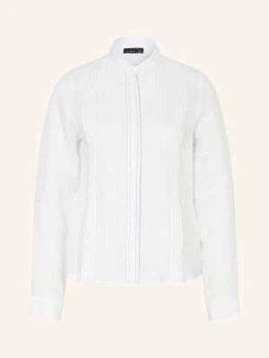 Van Laack Bluzka Lniana Vl-Ikem-Svpbk Z Kamieniami Ozdobnymi weiss