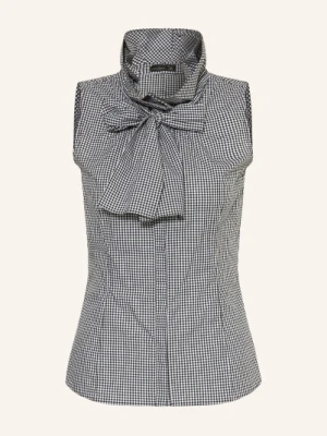 Van Laack Bluzka Vl-Adrienn-Xx Z Kokardą grau