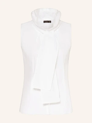 Van Laack Bluzka Vl-Adrienn-Xx Z Odpinanym Kołnierzykiem weiss