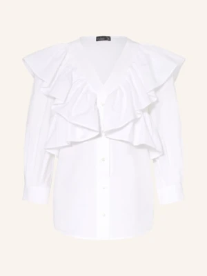 Van Laack Bluzka Vl-Annesa-Xx Z Falbanami weiss