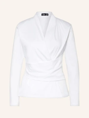 Van Laack Bluzka Vl-Donika-Xx W Stylu Kopertowym weiss