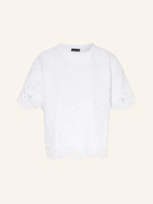 Van Laack Bluzka Vl-Misana-F Z Koronki weiss