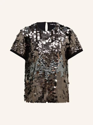 Van Laack Bluzka Vl-Tanila-Xx Z Cekinami schwarz