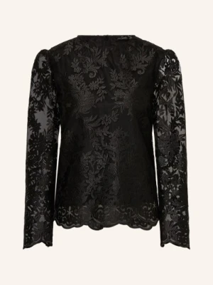 Van Laack Bluzka Vl-Tanimas-Xx Z Koronki schwarz