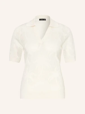 Van Laack Dzianinowa Koszulka Polo Vl-Saidas-Xx Z Dodatkiem Lnu weiss