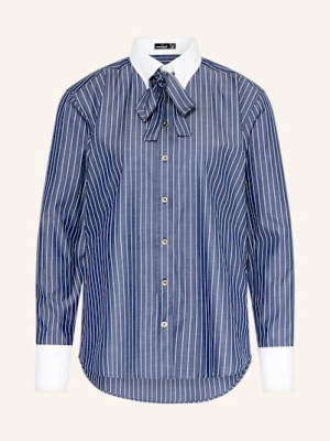 Van Laack Koszula Effya Z Wiązaniem Pod Szyją blau