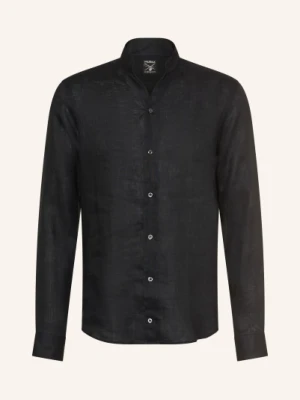 Van Laack Koszula Lniana Vl-Rudo-K Slim Fit Z Stójką blau