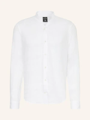 Van Laack Koszula Lniana Vl-Rudo-K Slim Fit Z Stójką weiss