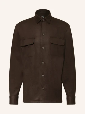 Van Laack Koszula Typu Overshirt Vl-Reydin-K braun CIEMNOBRĄZOWY