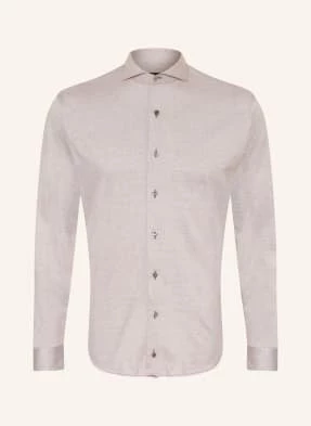 Van Laack Koszula Z Dżerseju Extra Slim Fit beige