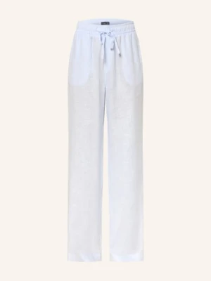 Van Laack Spodnie Lniane Vl-Helena-Br blau