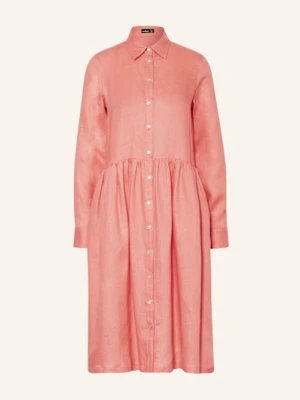 Van Laack Sukienka Koszulowa Vl-Kaidi-Svkn Z Lnu orange
