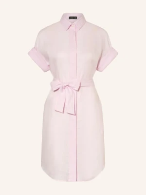 Van Laack Sukienka Koszulowa Vl-Kailyn-Brlv Z Lnu rosa