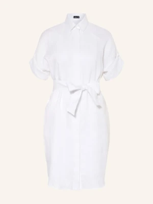 Van Laack Sukienka Koszulowa Vl-Kailyn-Brlv Z Lnu weiss