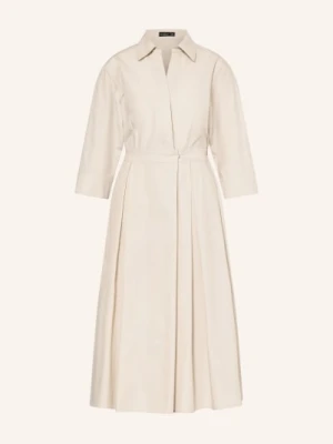 Van Laack Sukienka Koszulowa Vl-Kinala-Xx O Kroju Kopertowym Z Rękawami 3/4 beige