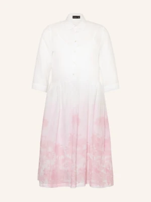 Van Laack Sukienka Koszulowa Vl-Klarine-Brxl Z Rękawami 3/4 weiss