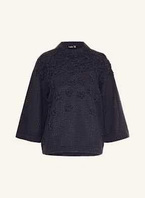 Van Laack Sweter Z Rękawem 3/4 blau