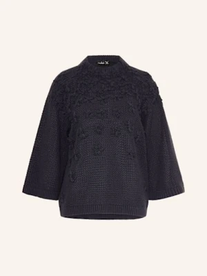 Van Laack Sweter Z Rękawem 3/4 blau