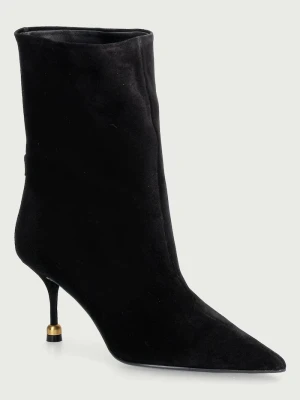 Vanda Novak botki damskie zamszowe Elena Ebony Black